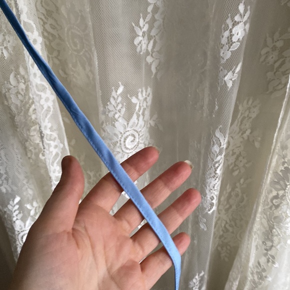 😍 NWOT Aporei Sheer Lace Maxi Dressing Robe Kimono, White, Large - Picture 10 of 16